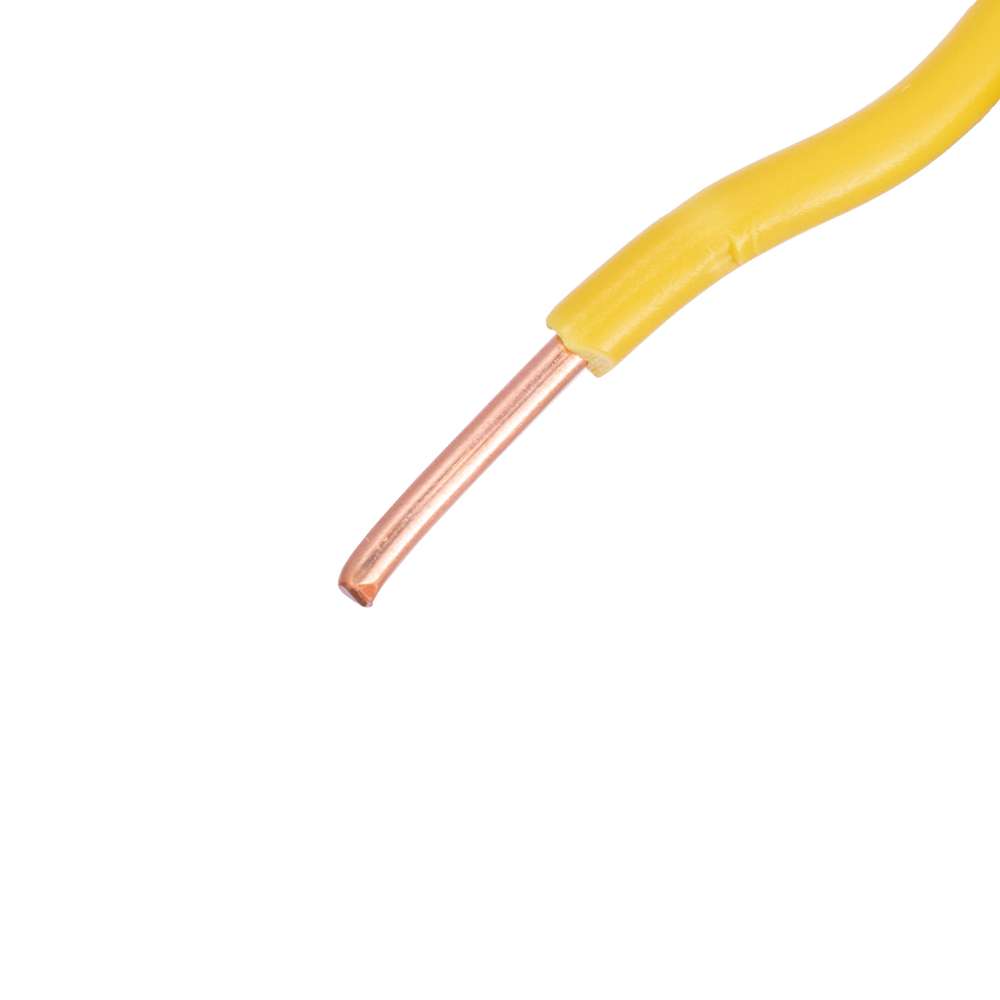 Провід одножильний 2.5mm² (14AWG/D1.78мм, мідь, PVC), жовтий