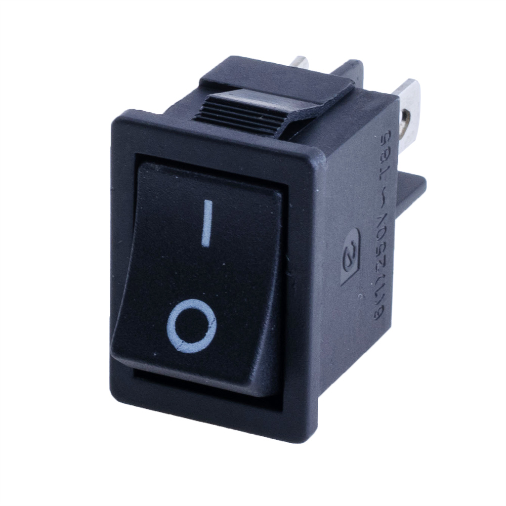 Перемикач KCD1-4-201, KCD1-4-201-C3-BB (black housing, black button)