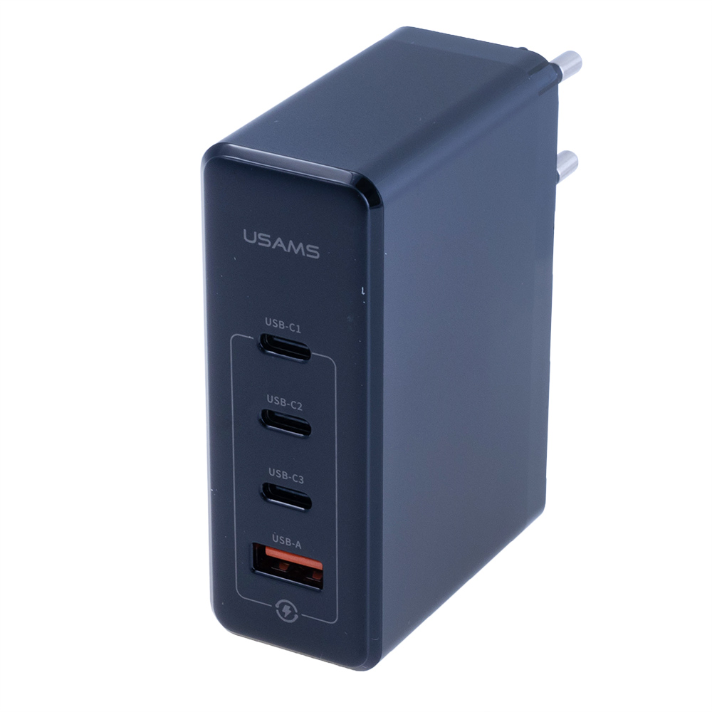 Зарядний пристрій чорний US-CC163 T50 100W 4 Ports ACCC GaN Fast Charger (black, EU)