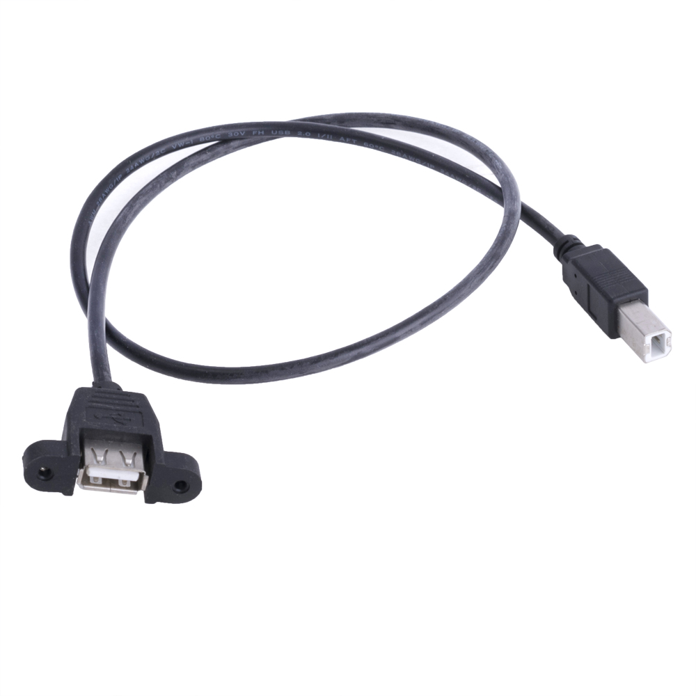 Кабель usb тип а с фикс usb тип b 2м caualb 2m 822335077379 l com